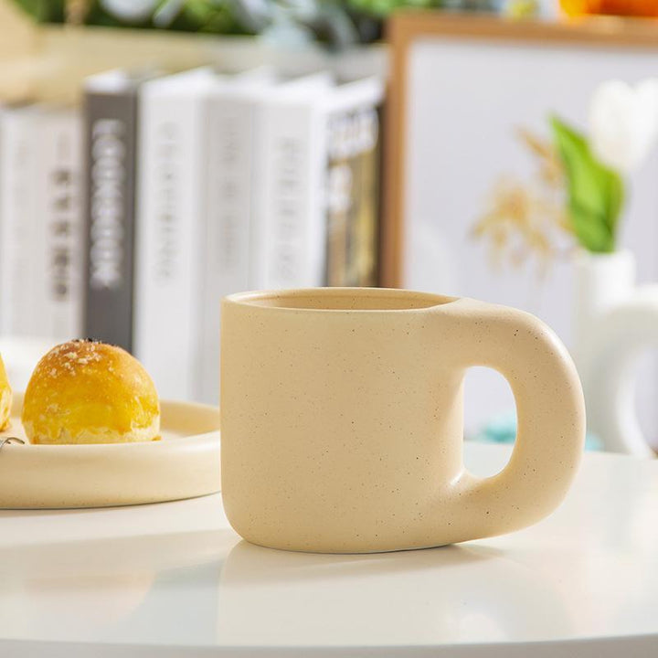 Nordic Minimalist Ins Ceramic Mug Fat Handle