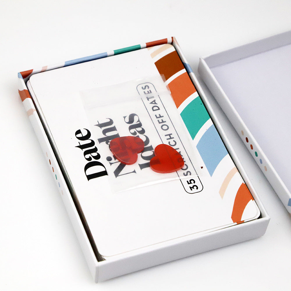 Date Night Creative Couple Game Card Scratch Card Game
